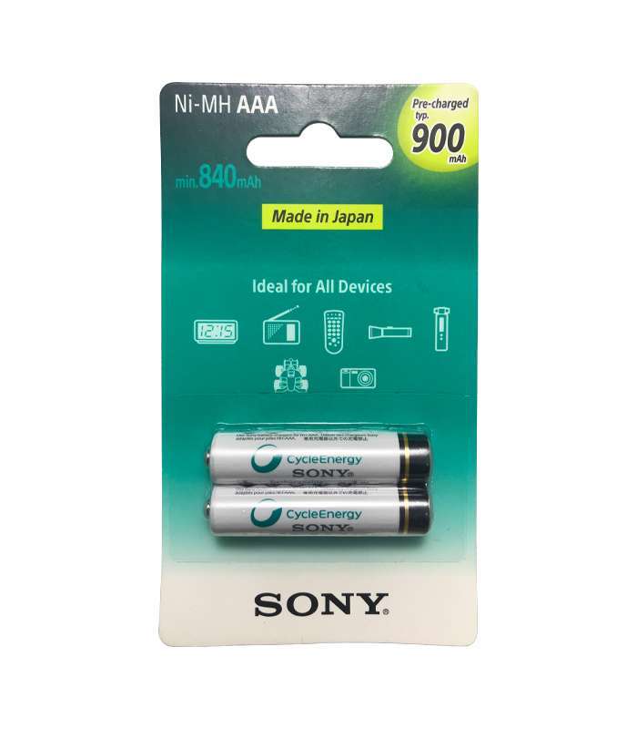 باتری نیم قلمی شارژی سونی AAA 900mah