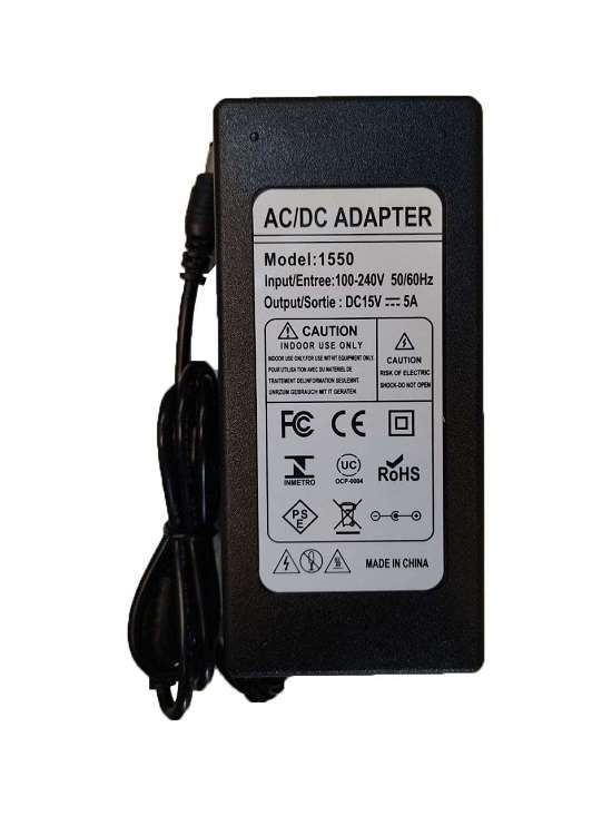 آداپتور رینگ لایت 15 ولت 5 آمپر  DC15V 5A