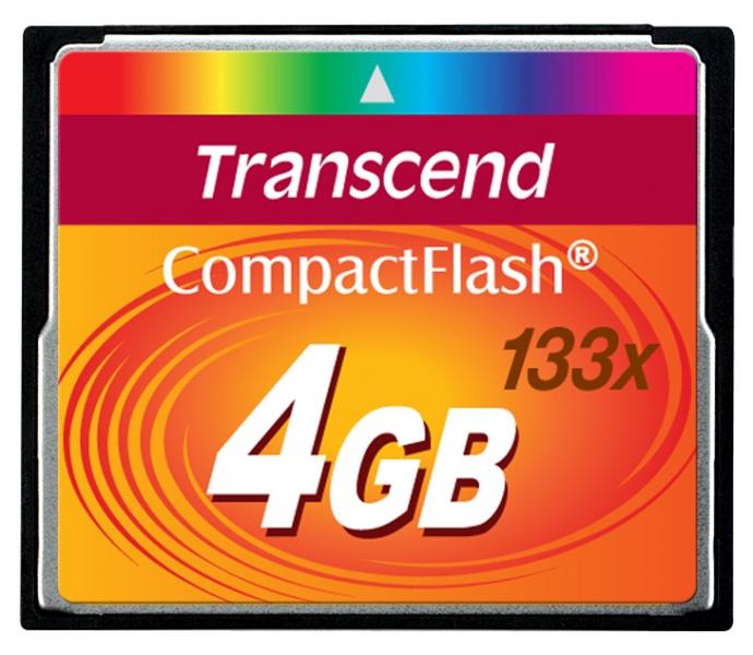 کارت حافظه ترنسند Transcend CompactFlash CF 4GB 133X (آکبند)