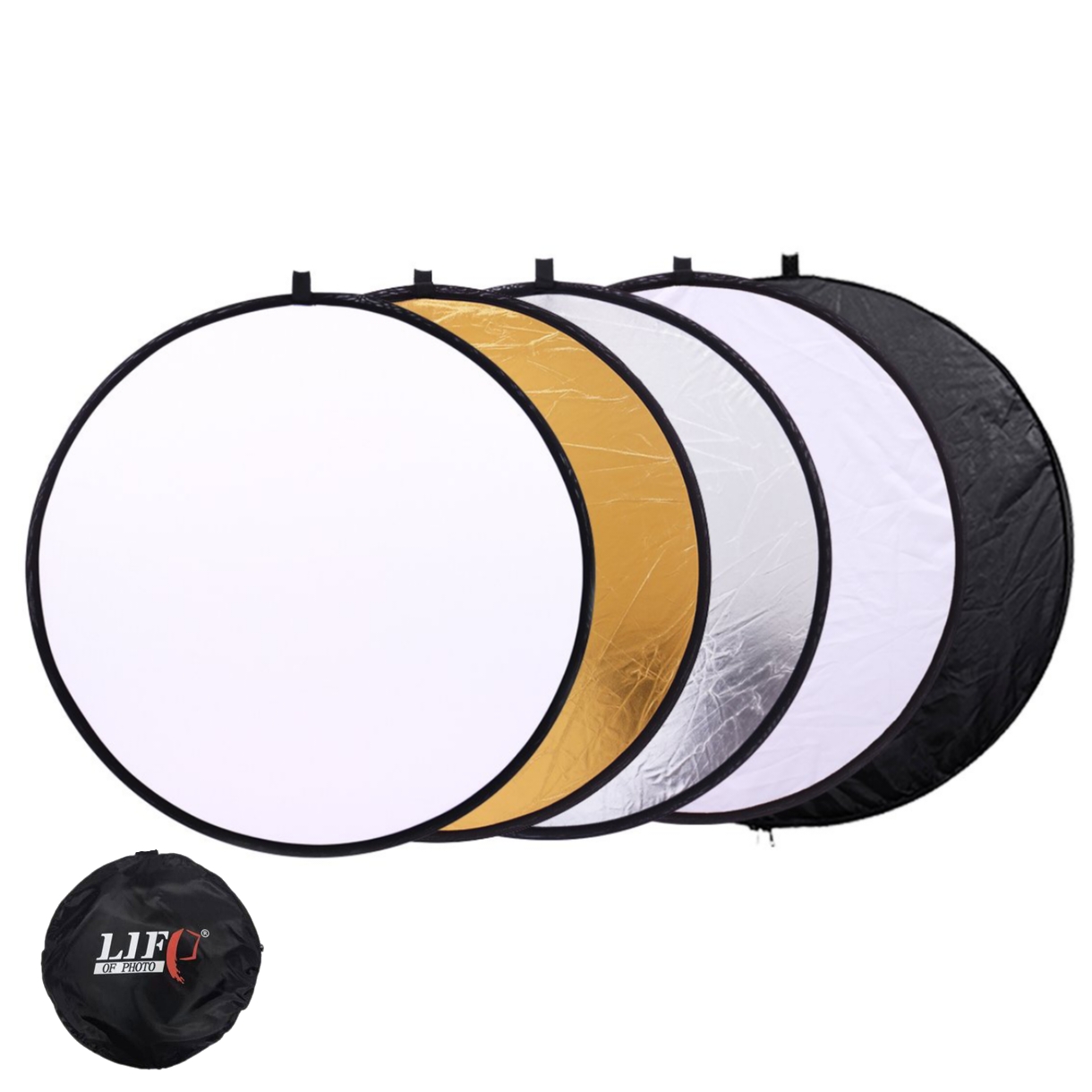 رفلکتور پنج کاره لایف Life Of Photo 5in1 Reflector 110cm